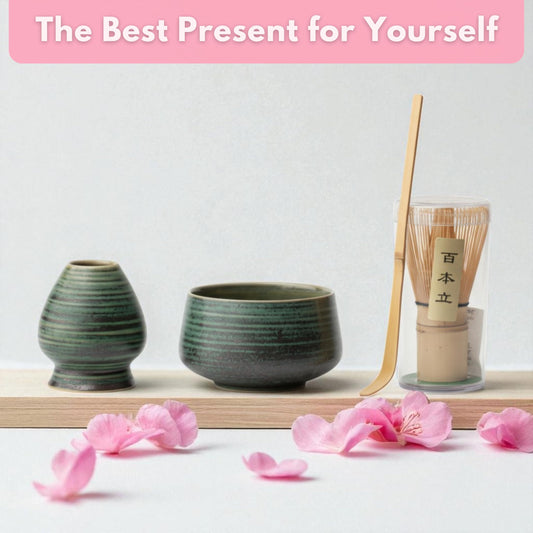 Atellya Matcha Whisk Set, Matcha Set, Matcha Scoop, Matcha Whisk Stand (Chasen Holder),Matcha Bowl, Matcha Kit for Ceremony, Matcha Tea Set for Making Breakfast Matcha Latte