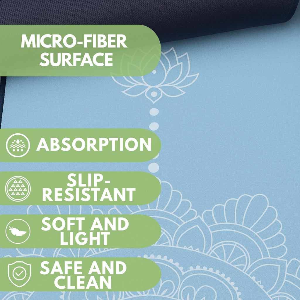 Atellya Pilates Reformer Mat,  Yoga Mat Set with Grip Socks & Mesh Bag – Lightweight Non Slip Design - Sydney Pink