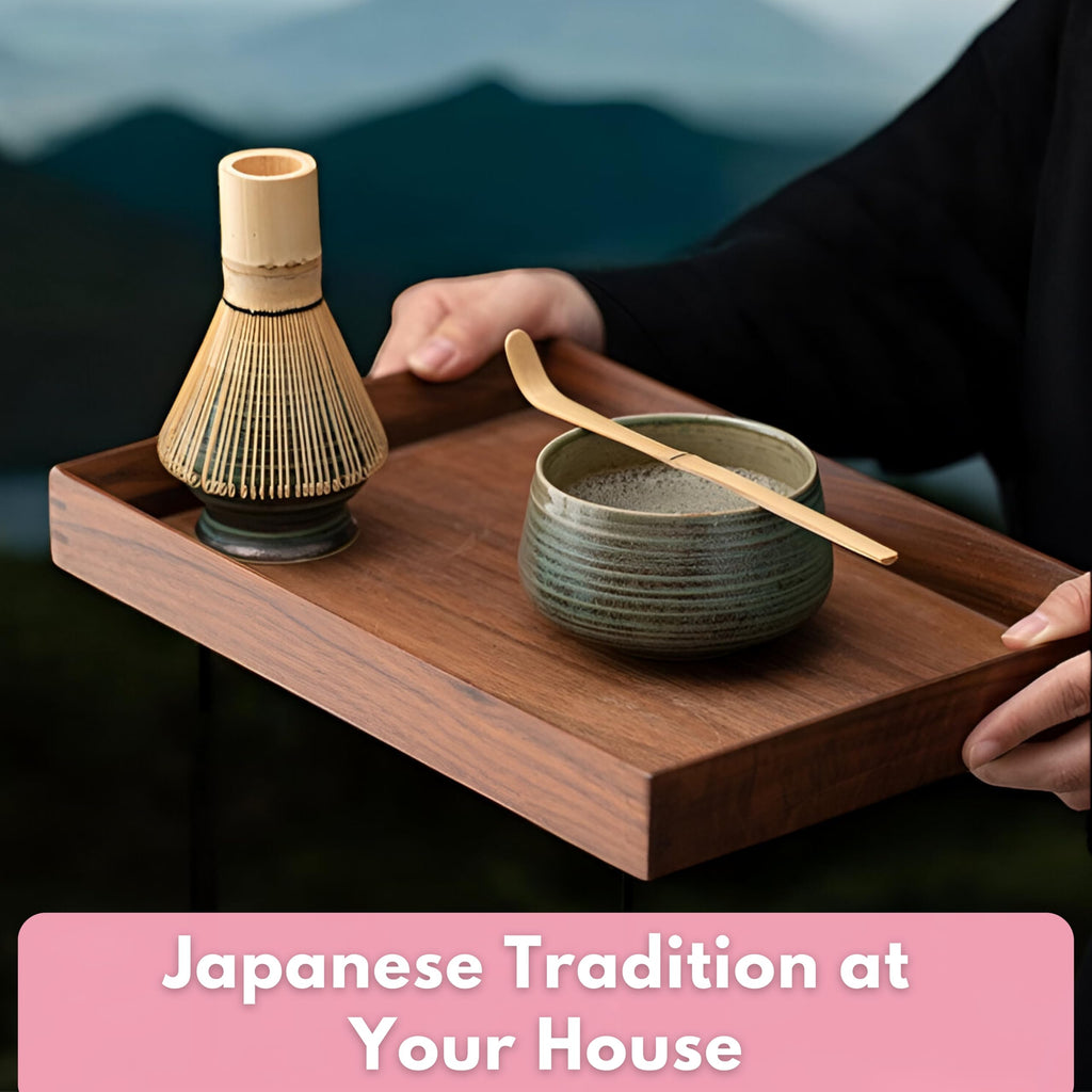 Atellya Matcha Whisk Set, Matcha Set, Scoop, Matcha Whisk Stand ,Matcha Bowl, Matcha Kit for Ceremony, Set for Matcha Latte  - Adelaide Green 280ml