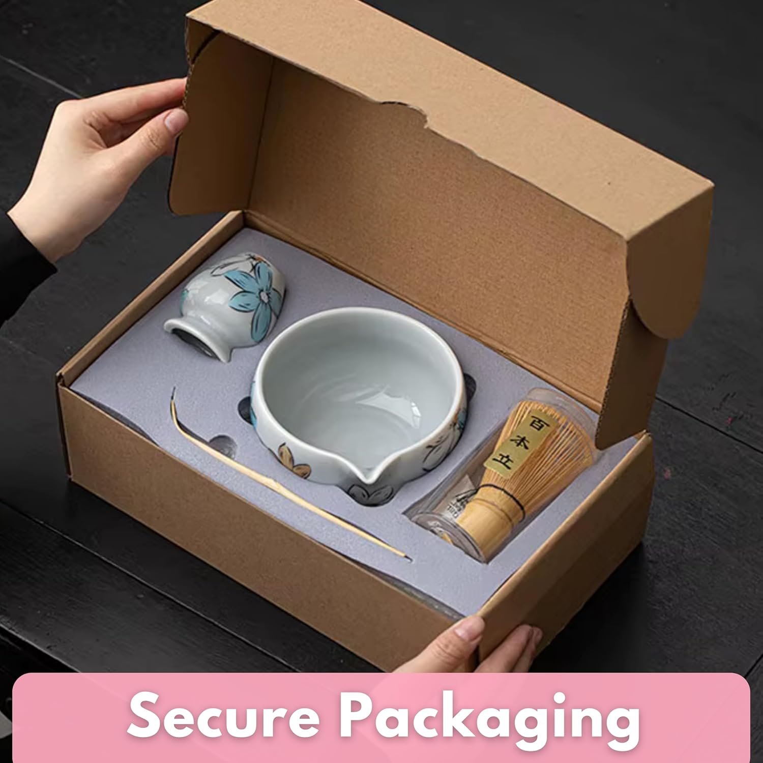 Atellya Flower Brisbane Matcha Set – Bowl, Whisk, Scoop & Stand Set - Image 5