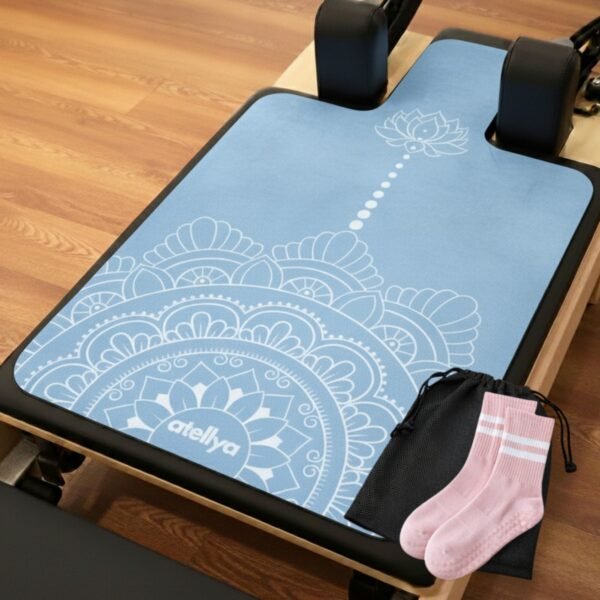 Atellya Pilates Reformer Mat Set – Blue | Non-Slip, Ultra-Light & Hygienic Cover