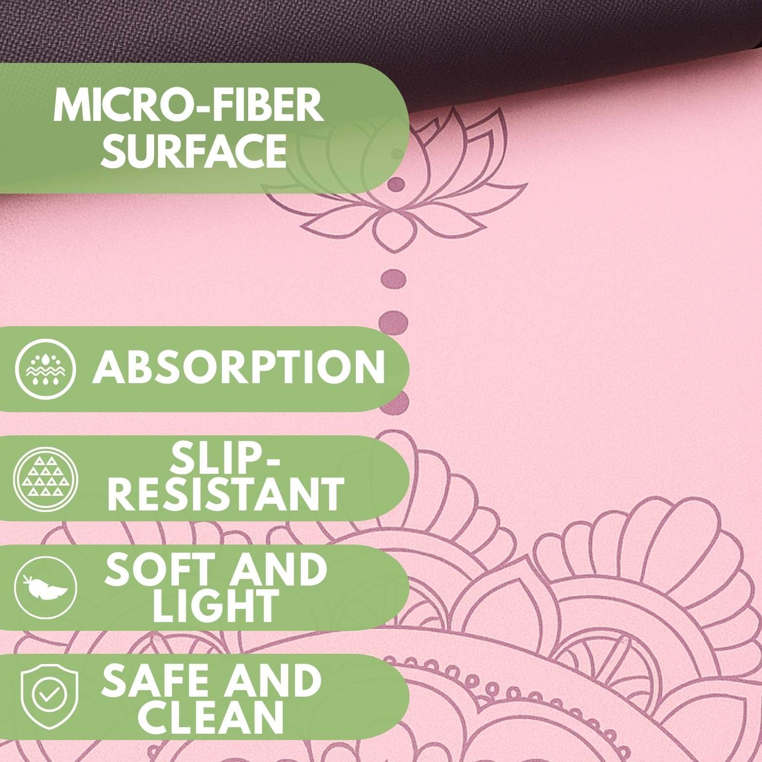 Atellya Pilates Reformer Mat Set – Pink | Non-Slip, Ultra-Light & Hygienic Cover - Image 3