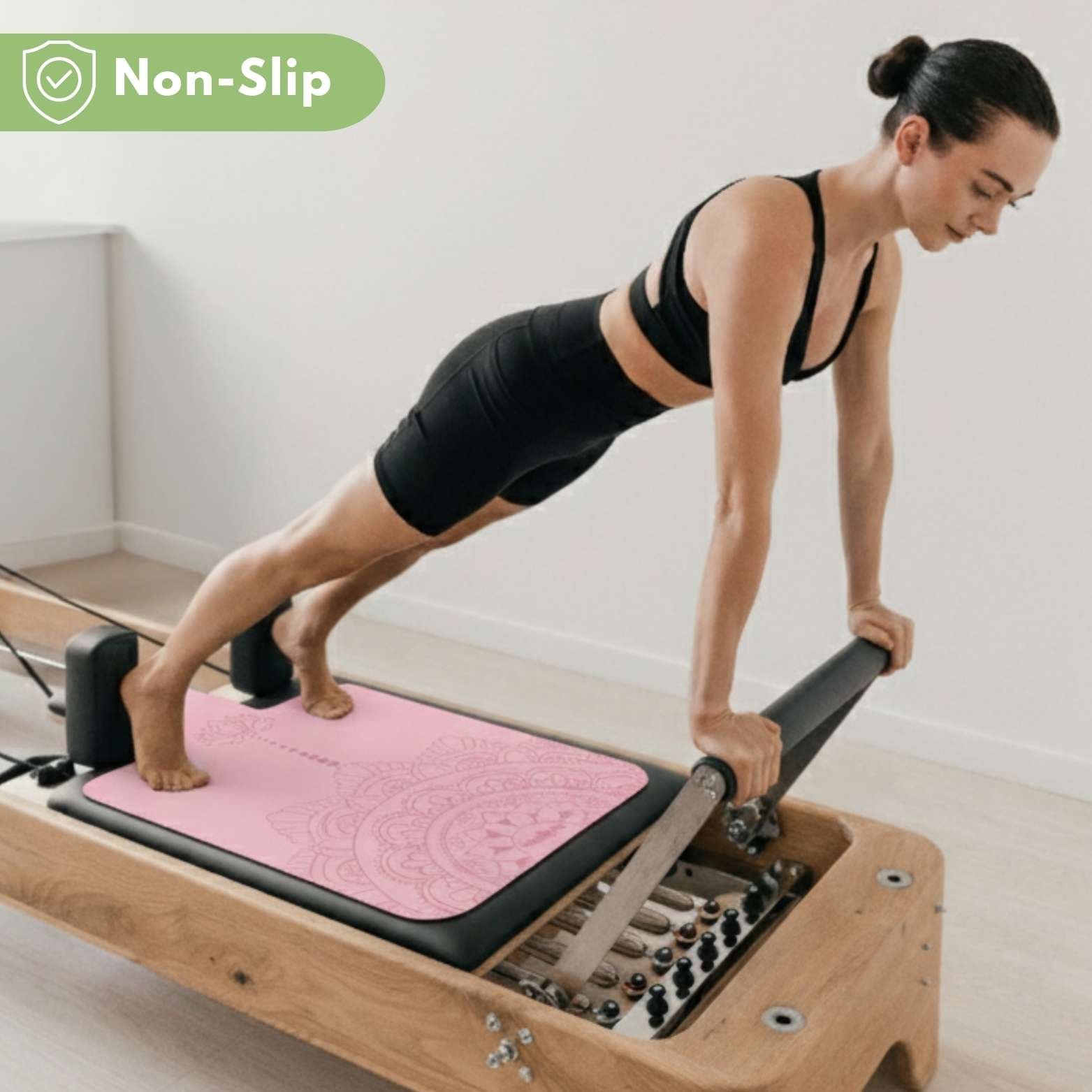 Atellya Pilates Reformer Mat Set – Pink | Non-Slip, Ultra-Light & Hygienic Cover - Image 6